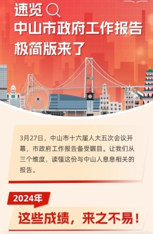 劃重點！2025年中山市政府工作報告極簡版來了！